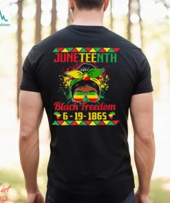 Juneteenth Black Freedom Glasses Of Bold Black Women T shirt