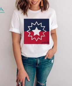 Juneteenth red white flag shirt