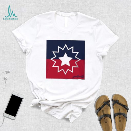 Juneteenth red white flag shirt