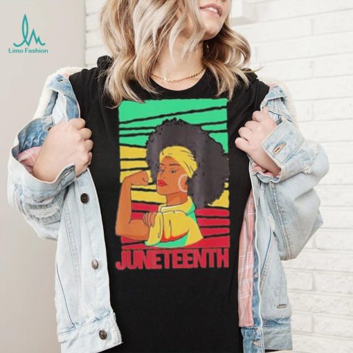 Juneteenth strong black girl African American freedom shirt