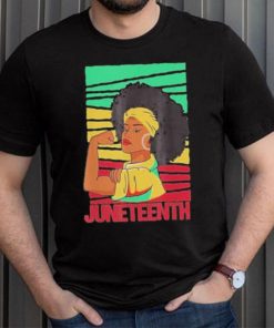 Juneteenth strong black girl African American freedom shirt