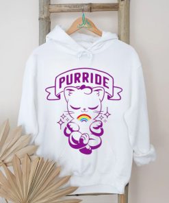 LGBT Rainbow cat Purride logo shirt