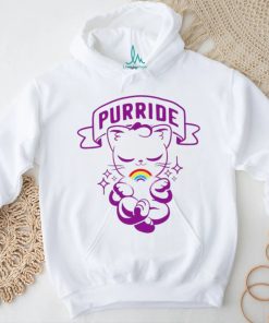 LGBT Rainbow cat Purride logo shirt