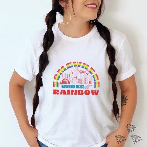 LGBT Somewhere under the rainbow retro shirt