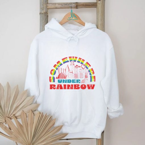 LGBT Somewhere under the rainbow retro shirt