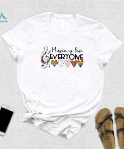 LGBT music is for everyone hearts shirt