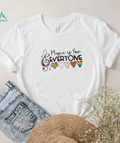 LGBT music is for everyone hearts shirt