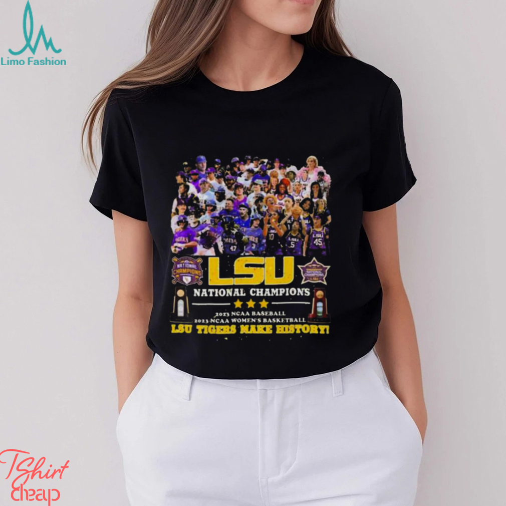 LSU Tigers 2023 NCAA Women's Basketball National Champions Baseball Jersey