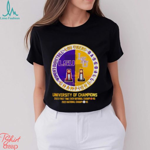 LSU Tigers Baseball And Women’s Basketball University Of Champions Shirt