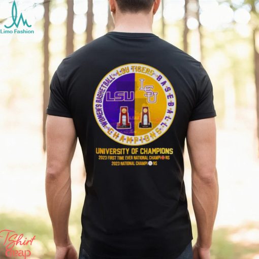LSU Tigers Baseball And Women’s Basketball University Of Champions Shirt