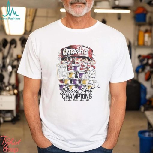 LSU Tigers Jelleaux Shot Champions Omaha, Nebraska 2023 Shirt