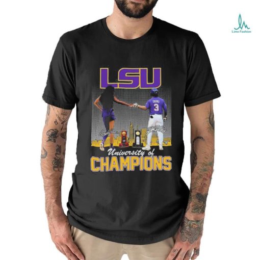 LSU Tigers NCAA Baseball National 2023 Champions Crews And Reese Signatures Shirt