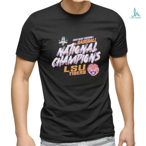 LSU Tigers Slant 2023 NCAA Men’s Baseball Division I National Champions Shirt