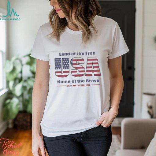 Land Of The Free Home Of The Brave Usa Shirt