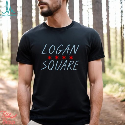 Logan Squar Chicago Flag shirt