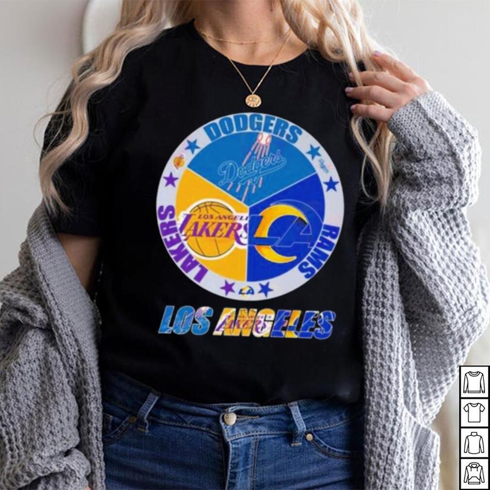 Los Angeles Dodgers circle logo T shirt