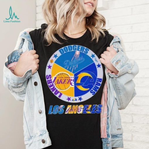 Los Angeles Team Sport Los Angeles Dodgers Los Angeles Lakers And Los Angeles Rams 2023 Shirt