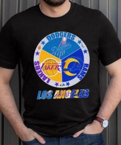 Los Angeles Team Sport Los Angeles Dodgers Los Angeles Lakers And Los Angeles Rams 2023 Shirt