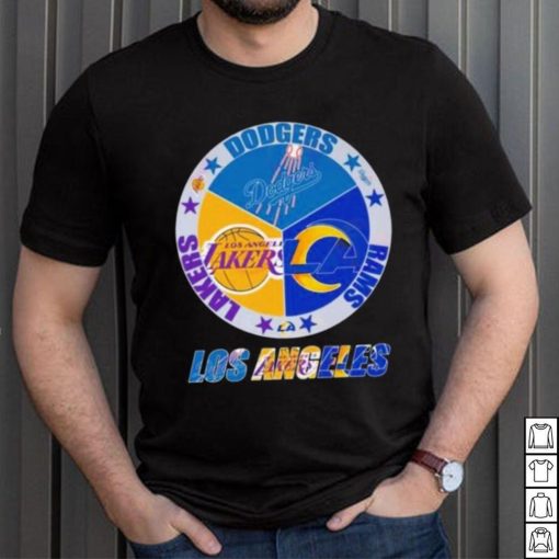 Los Angeles Team Sport Los Angeles Dodgers Los Angeles Lakers And Los Angeles Rams 2023 Shirt