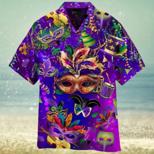 Love Happy Mardi Gras Aloha Hawaiian Shirt Summer Gift Beach Shirt