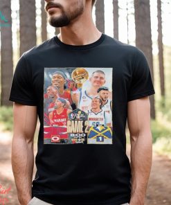 MIami Heat VS Denver Nuggets On Game2 InThe NBA Finals T Shirt, hoodie, sweater, long sleeve and tank top MIami Heat VS Denver Nuggets On Game2 InThe NBA Finals T Shirt