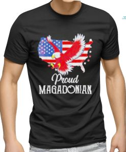 Magadonia 2024 Trump Voter Proud Trump Supporter Magadonian American Flag Shirt