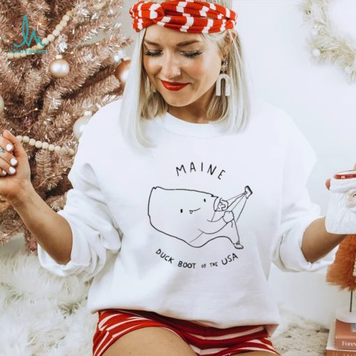Maine duck boot of the USA funny shirt