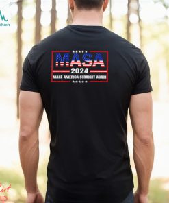 Make America Straight Again Political MASA 4th Of July T Shirt