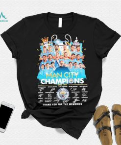 Man City Champions 2022 2023 Thank You For The Memories Signatures Shirt