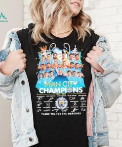 Man City Champions 2022 2023 Thank You For The Memories Signatures Shirt