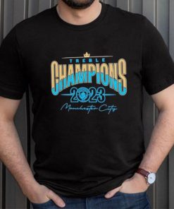 Manchester City 2022 2023 Treble Champions T Shirt