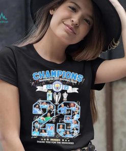 Manchester City Football Club Champions 2023 Thank You For The Memories Signatures Shirt