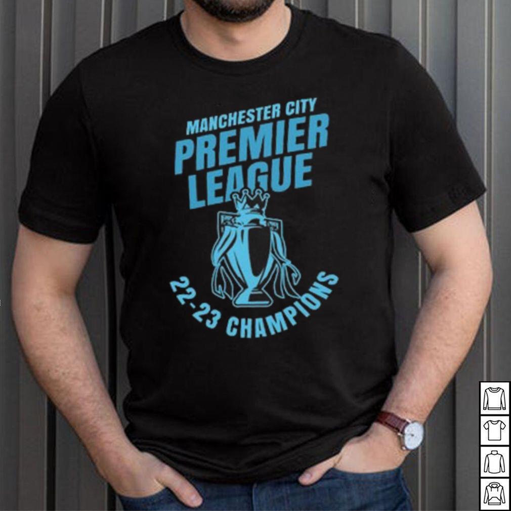Manchester City Premier League Champions 2023 Tee Manchester City Premier League Champions 2023 Tee
