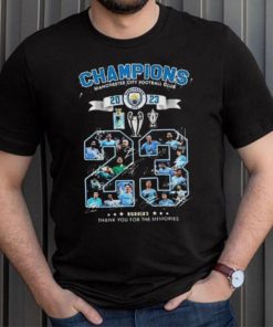 Manchester City The Citizens Champions 2023 Thank You For The Memories Signatures Shirt