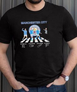 Manchester city team player abbey road signature shirt