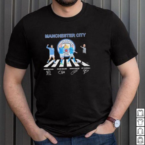 Manchester city team player abbey road signature shirt
