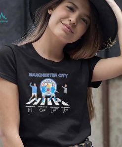 Manchester city team player abbey road signature shirt