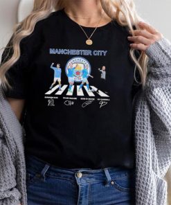 Manchester city team player abbey road signature shirt