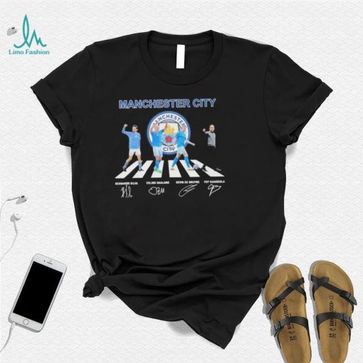 Manchester city team player abbey road signature shirt