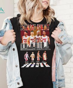 Miami Heat Team Basketball Skyline Abbey Road Signatures shirt