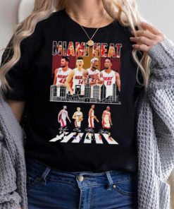 Miami Heat Team Basketball Skyline Abbey Road Signatures shirt