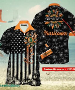 Miami Hurricanes Gift For Grandparent 3D Hawaiian Shirt