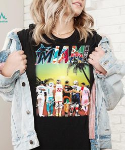 Miami Matthew Tkachuk Jimmy Butler Tua Tagovailoa Luis Arráez and Lionel Messi signatures shirt