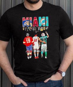 Miami Sports Skyline Matthew Tkachuk Jimmy Butler And Tua Tagovailoa Signatures shirt