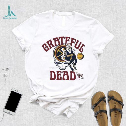 Michael Malone taking grateful dead denver nuggets skull skeleton t shirt