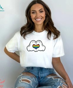 Mickey Heart Hand Pride shirt