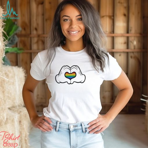 Mickey Heart Hand Pride shirt