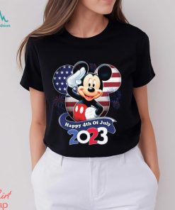 Mickey Mouse Red Blue Fireworks Happy 4th Of July 2023 Tshirts