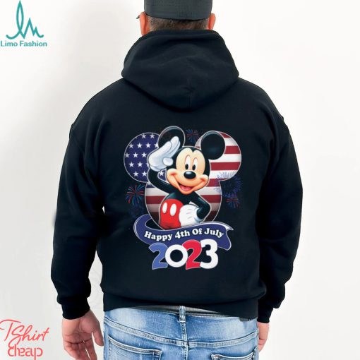 Mickey Mouse Red Blue Fireworks Happy 4th Of July 2023 Tshirts