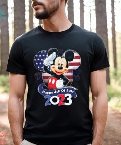 Mickey Mouse Red Blue Fireworks Happy 4th Of July 2023 Tshirts